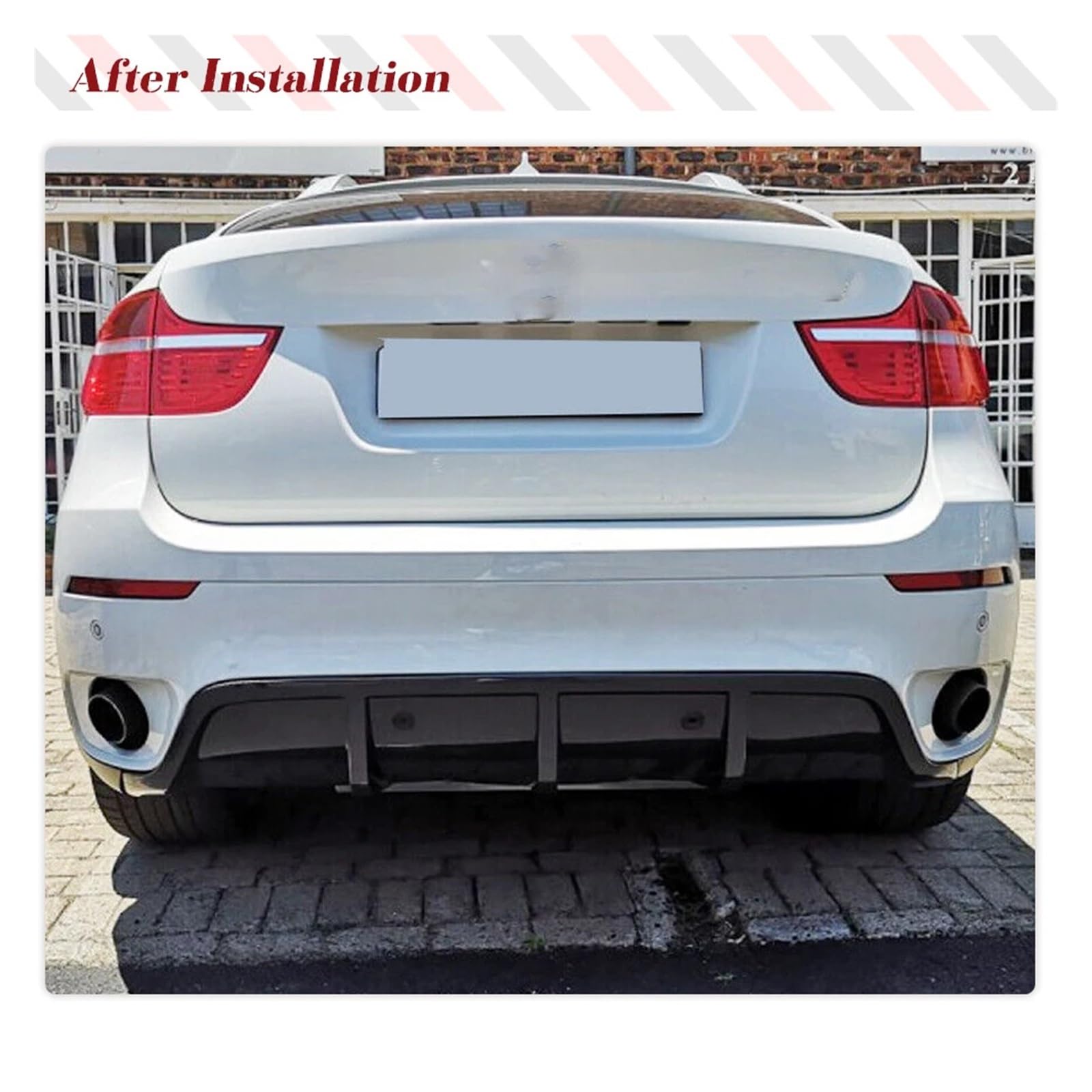 OEM TYPE カーボン BMW E71 X6用 リア ディフューザースポイラー